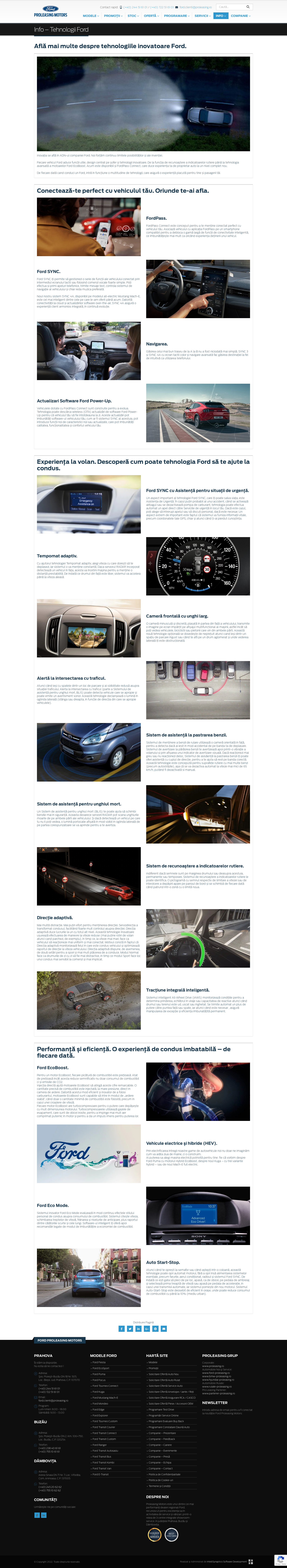 Info - Tehnologii Ford - Ford Proleasing Motors